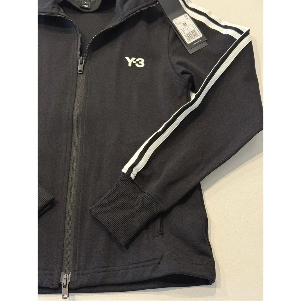 Y-3 W TT Track Top Black Striped Full Zip Jacket IW7460 S Mens